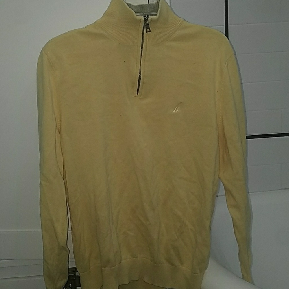 partial turtle neck vintage nautica quarter zip